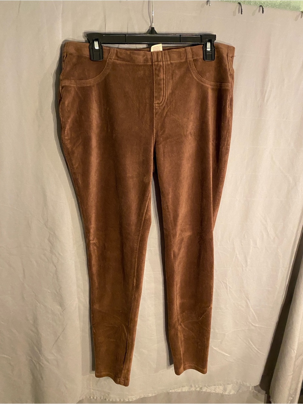 Faded Glory Women's Brown Corduroy Leggings